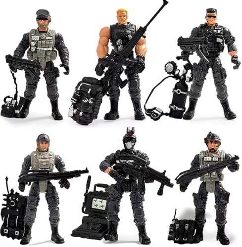 Army Men Action Figures, 6PCS