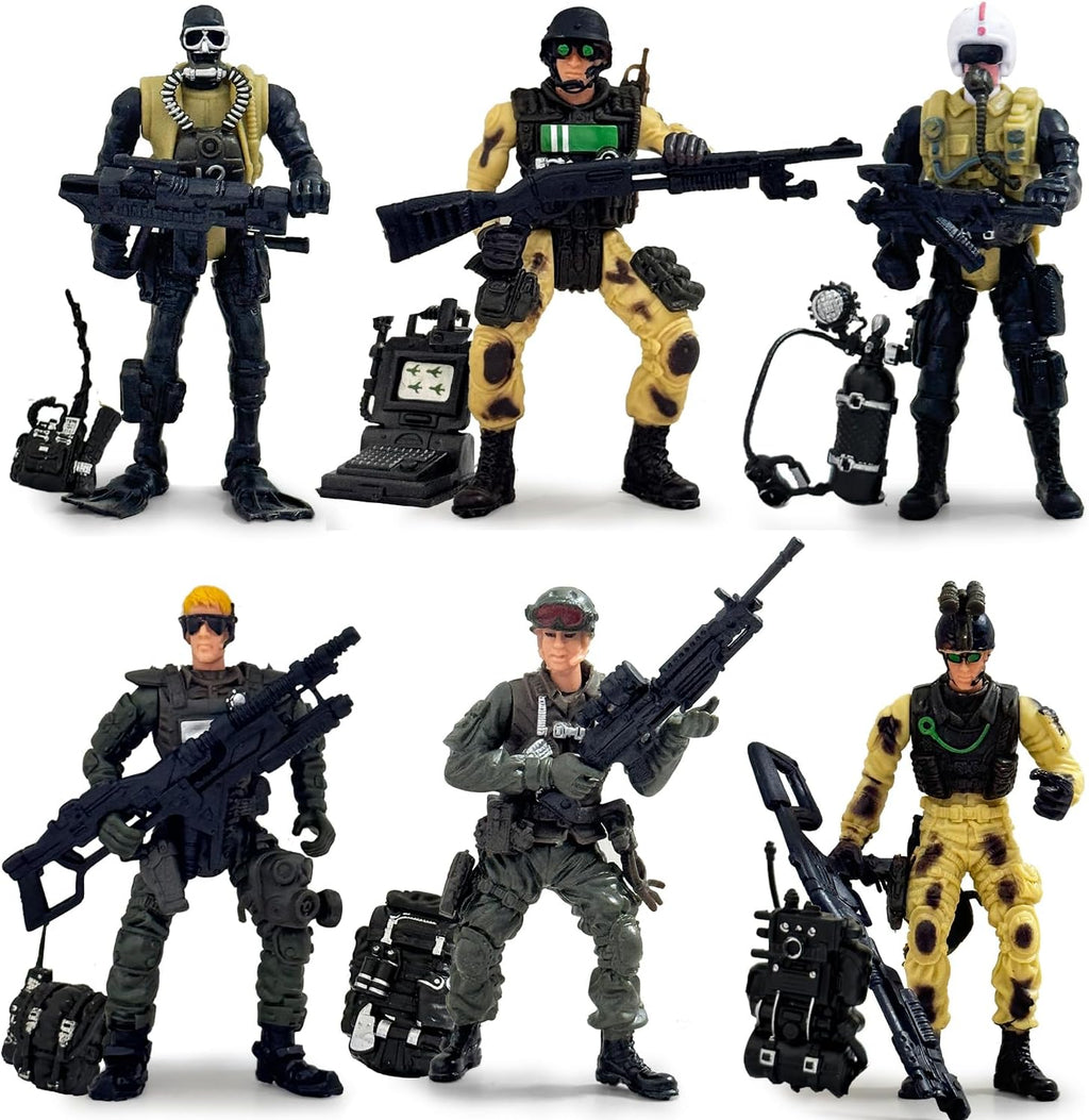 Army Men Action Figures, 6PCS