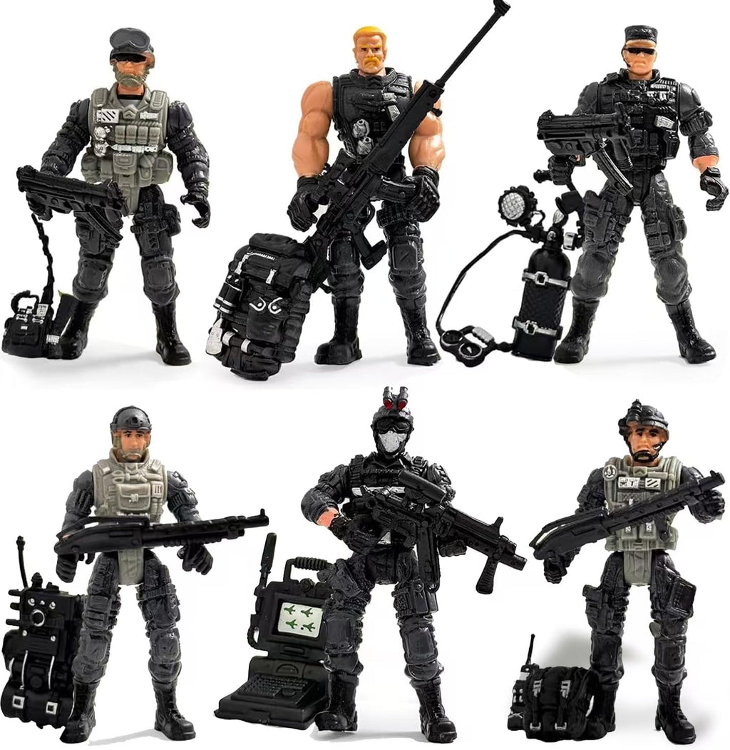 Army Men Action Figures, 6PCS